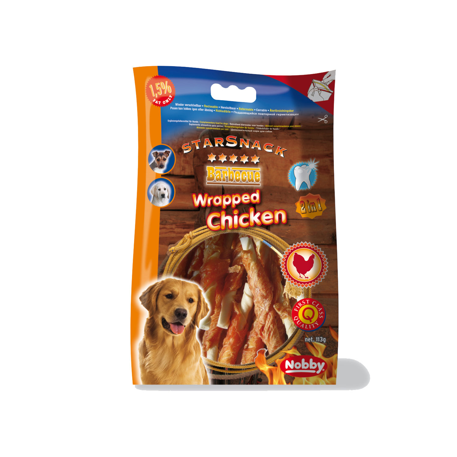 Nobby Starsnack BBQ - Wrapped Chicken
