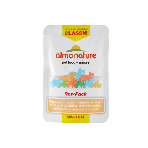 Almo Nature HFC Raw Pack - Poulet et jambon - Sachet