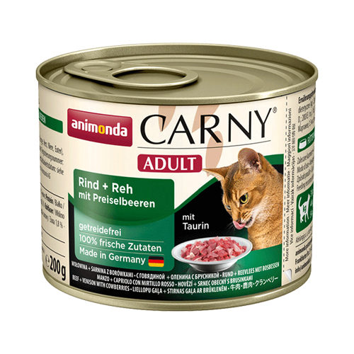 Animonda Carny Adult - Boîte - Bœuf , gibier et canneberge