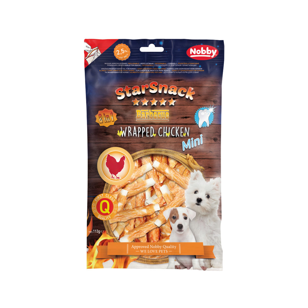 Nobby Starsnack BBQ Mini Wrapped Chicken