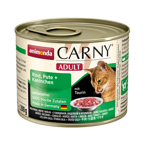 Animonda Carny Adult - Boîte - Bœuf , dinde et lapin