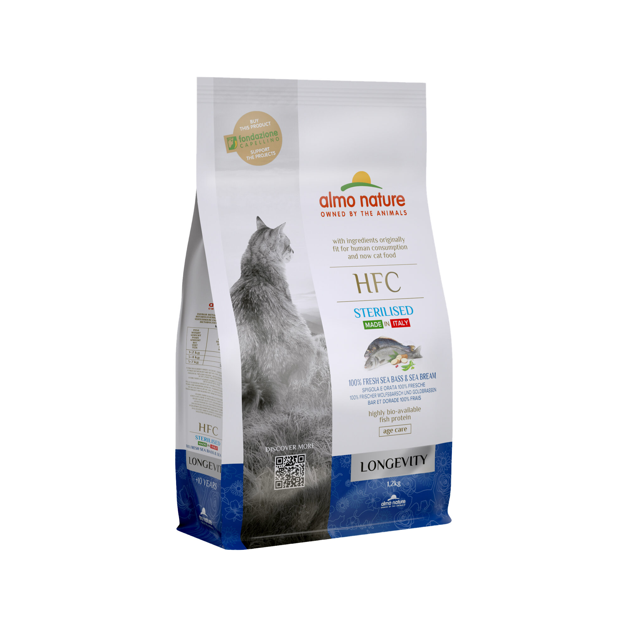 Almo Nature HFC Longevity Sterilised Katzenfutter - Wolfsbarsch & Seebrasse