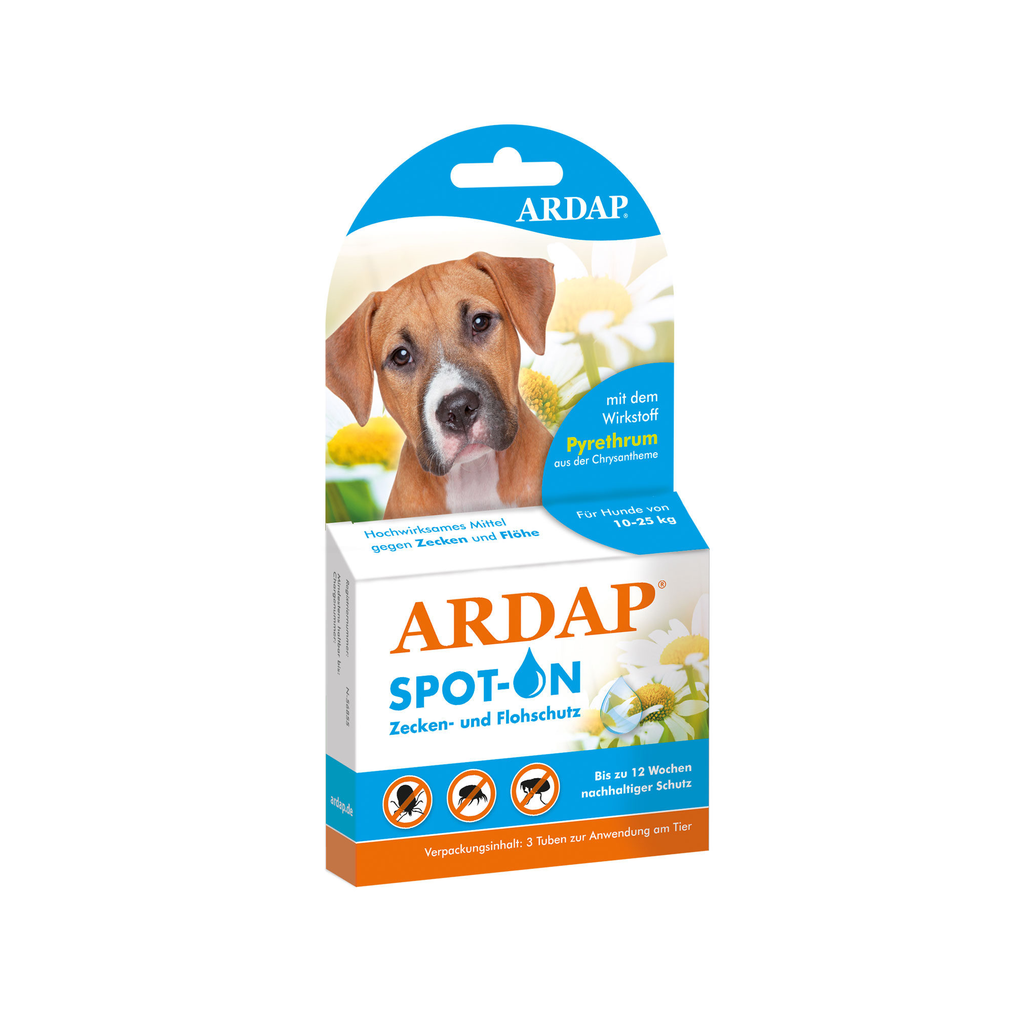 Ardap Spot-On für Hunde von 10 - 25 kg - 3 x 2,5 ml