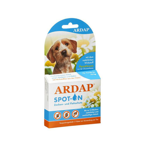 Ardap Spot-On für Hunde unter 10 kg - 3 x 1 ml