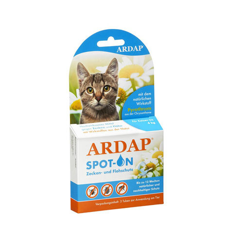 Ardap Spot-On für Katzen < 4 kg - 3 x 0,4 ml