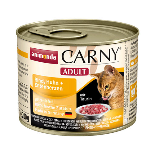 Animonda Carny Adult - Boîte - Bœuf , poulet & canard