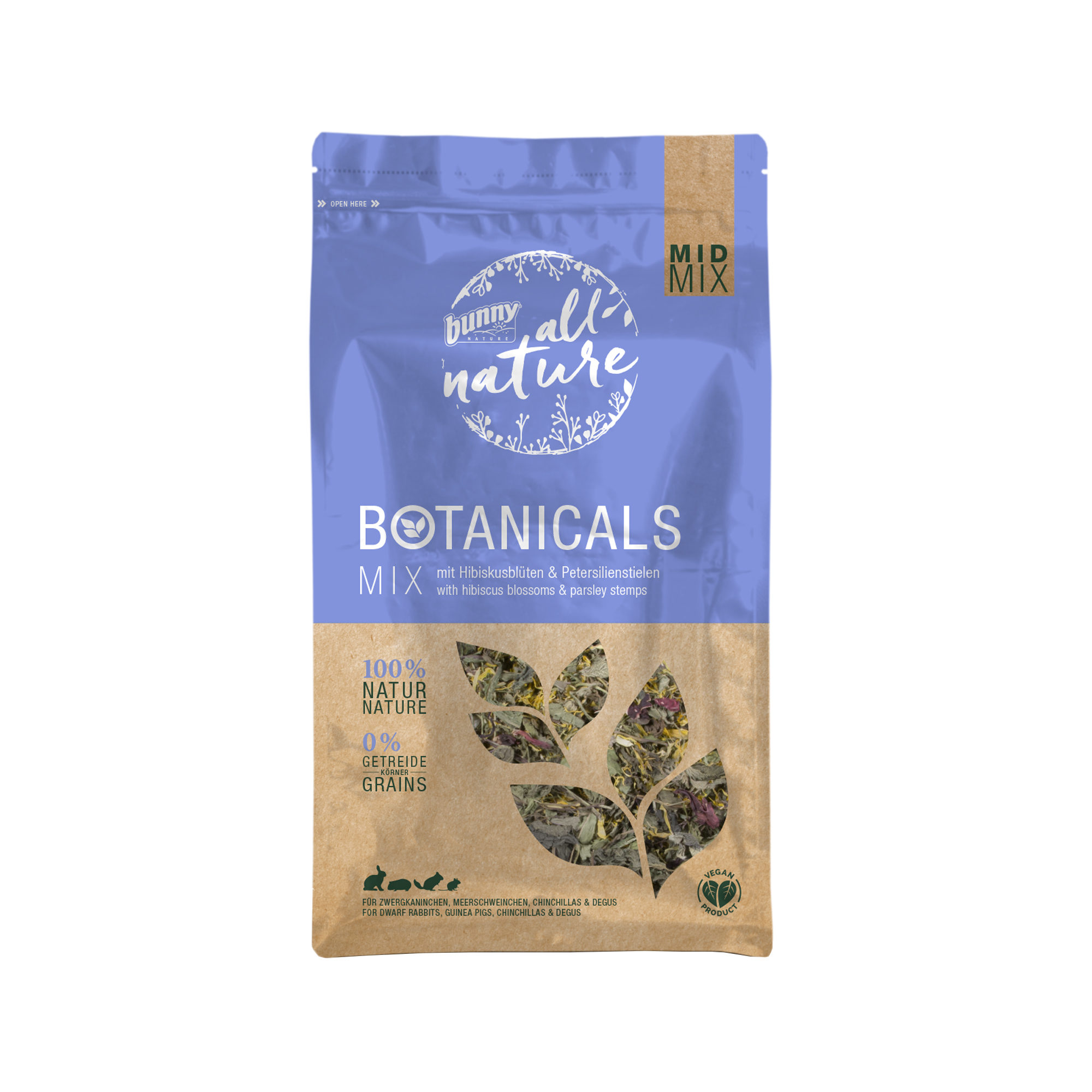 Bunny Nature All Nature Botanicals Mid Mix - Hibiscus et persil