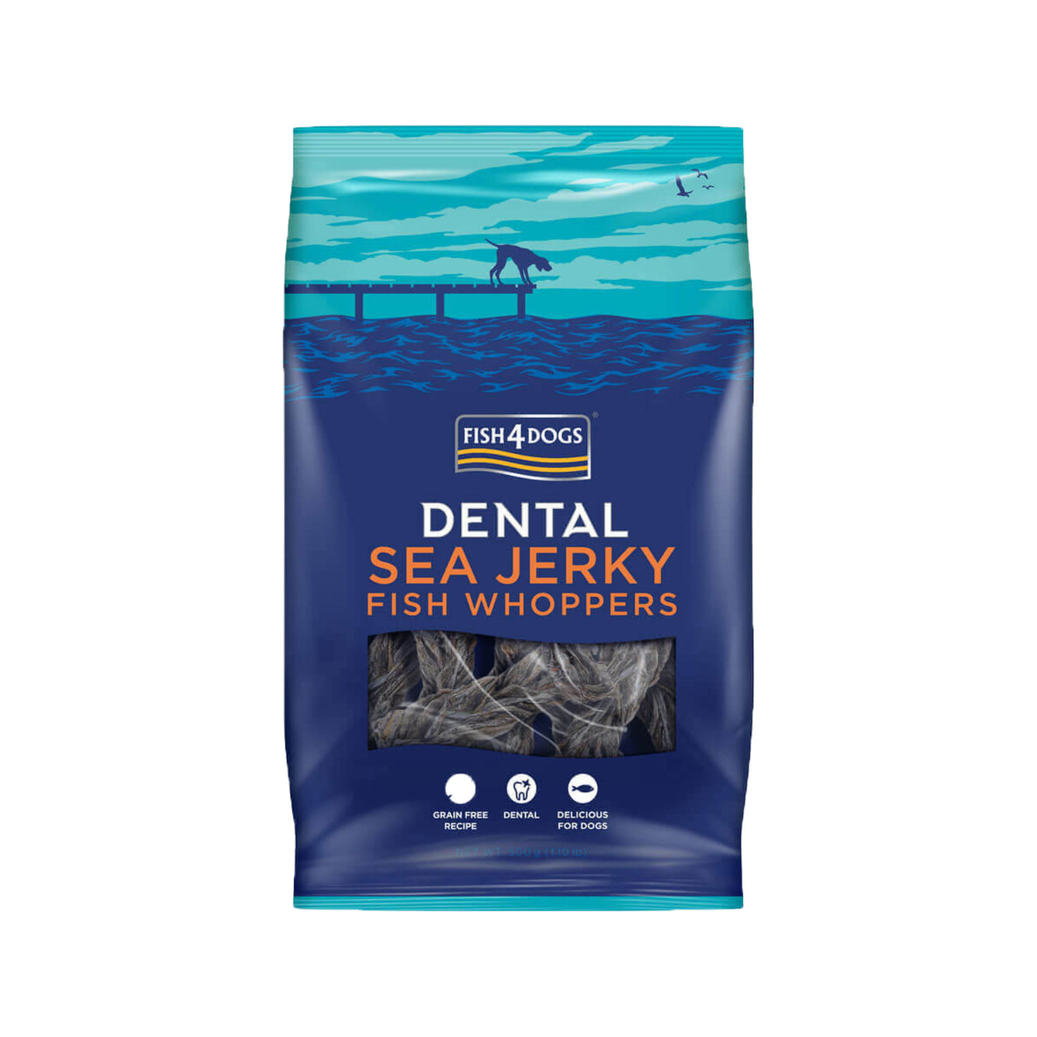 Fish4Dogs Dental - Sea Jerky Fish Whoppers