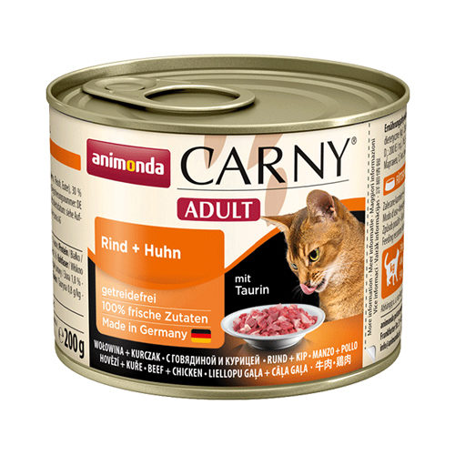 Animonda Carny Adult - Boîte - Bœuf et poulet