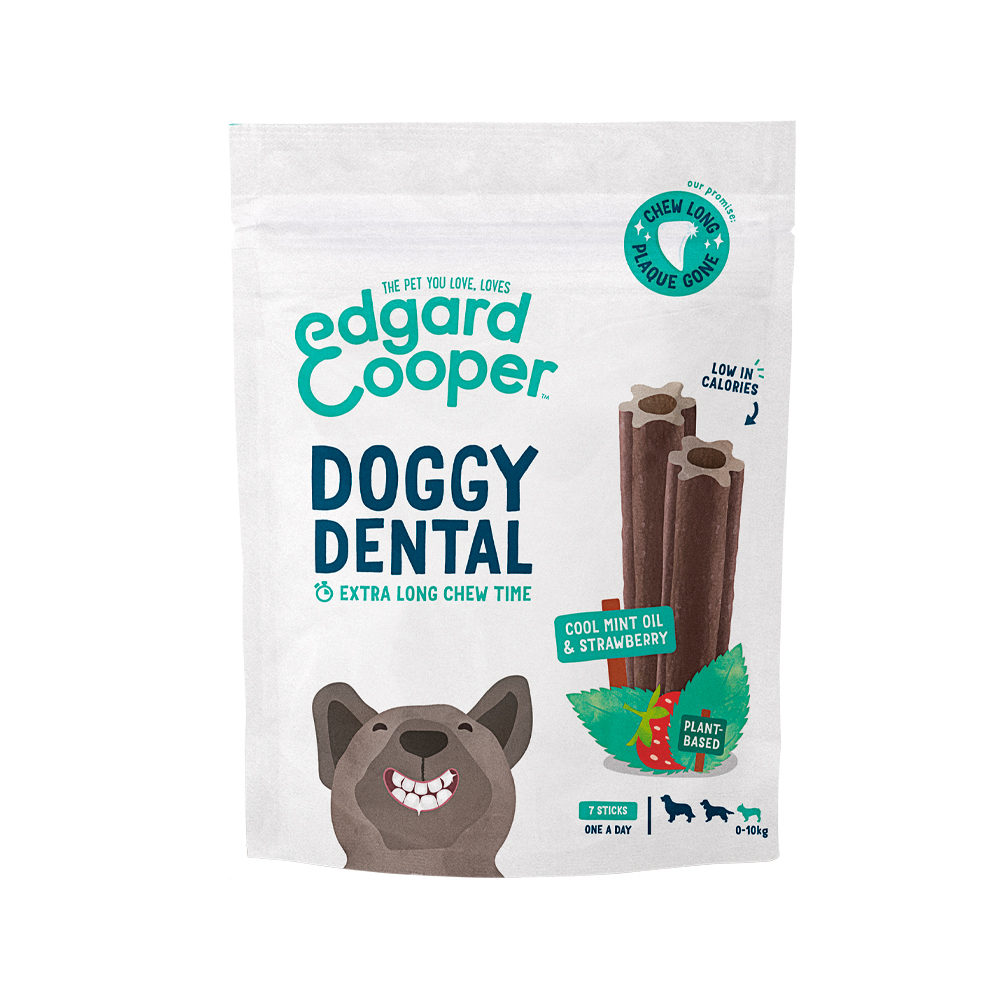 Edgard & Cooper Doggy Dental Small - Minze & Erdbeere