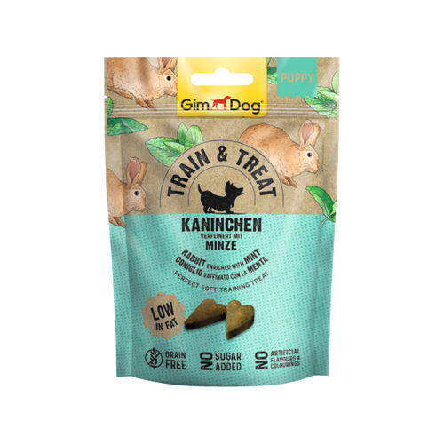 GimDog Train &amp; Treat Kaninchen &amp; Minze Hunde Medpets.at