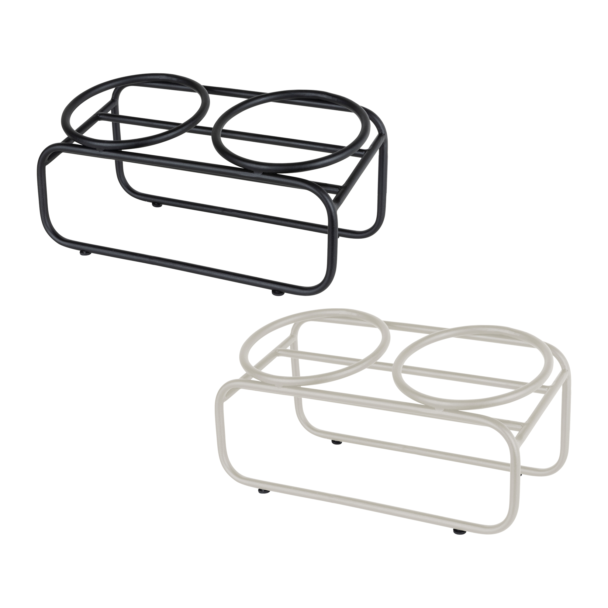 District 70 Butler Futternapfständer – Katze – Beige