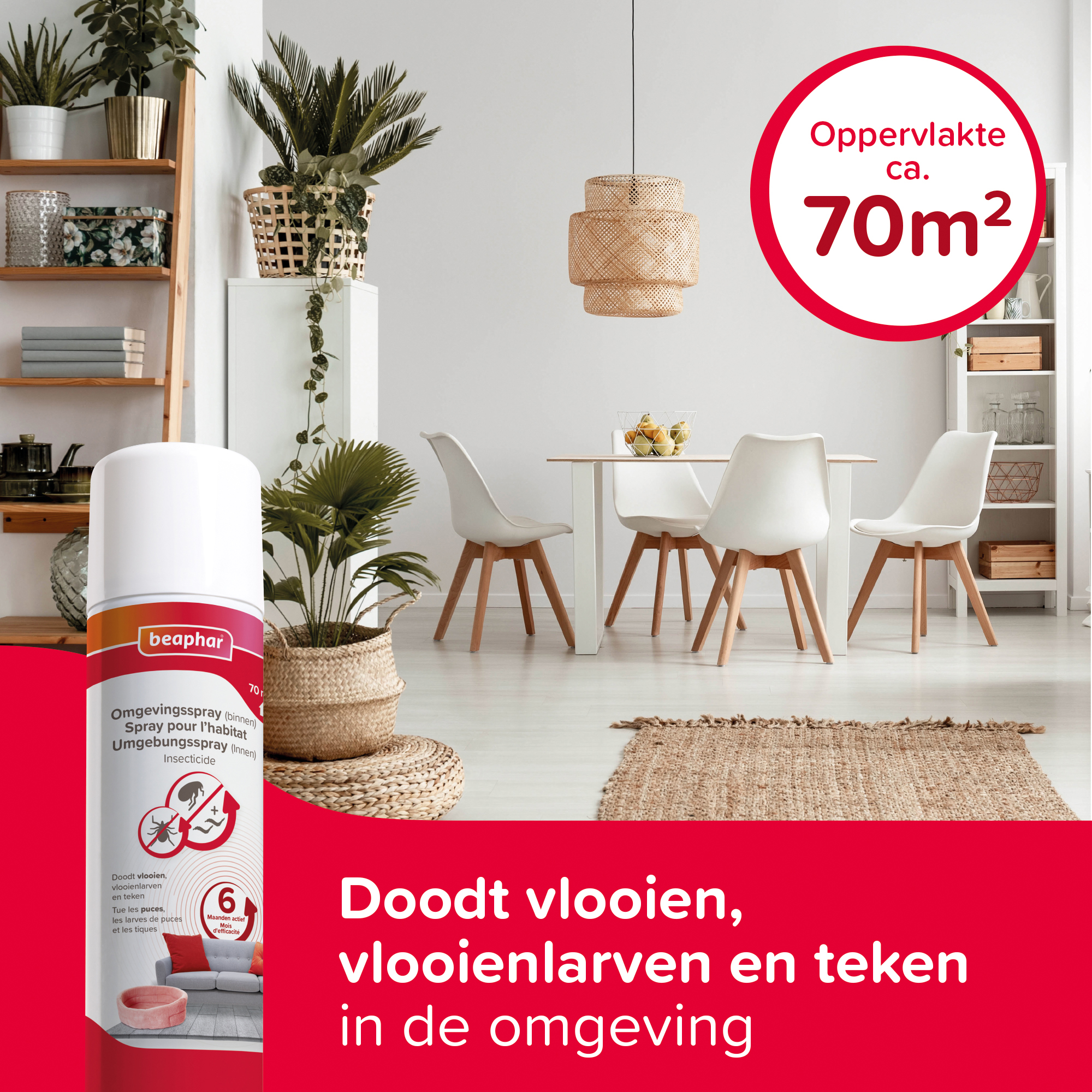 Beaphar Vlooien Omgevingsspray