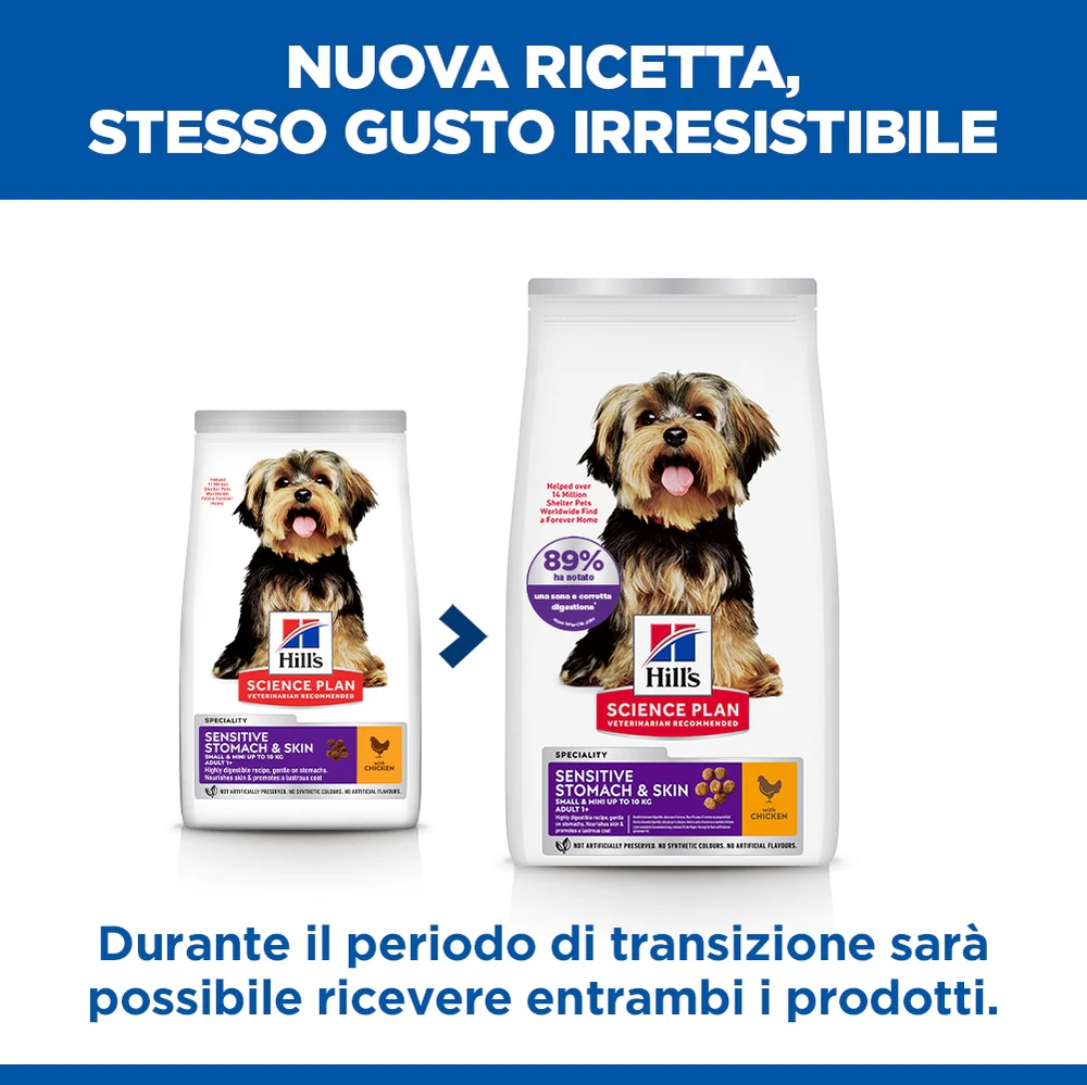 Hill's Science Plan Small & Mini - Sensitive Stomach & Skin Adult - Pollo
