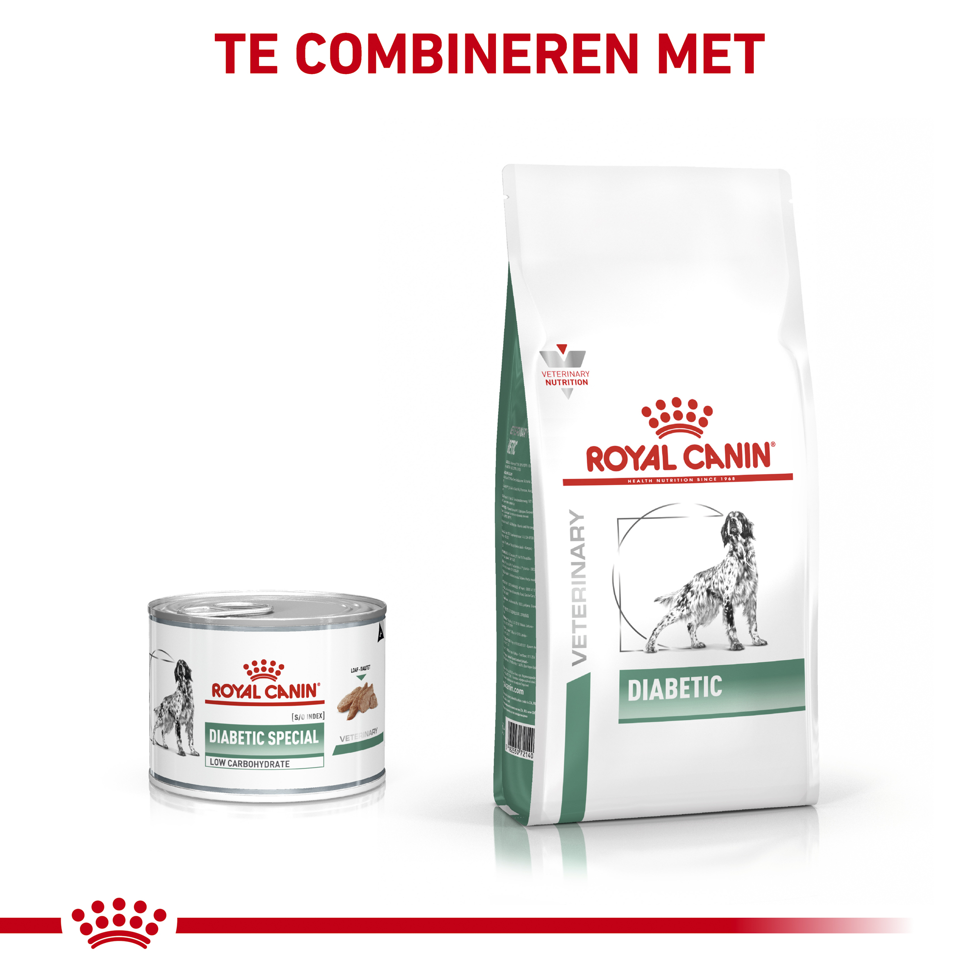 Royal Canin Veterinary Diabetic Special Low Carbohydrate Mousse Per Cani, 12 X 195g, Regolazione Glicemia, Alto Proteico