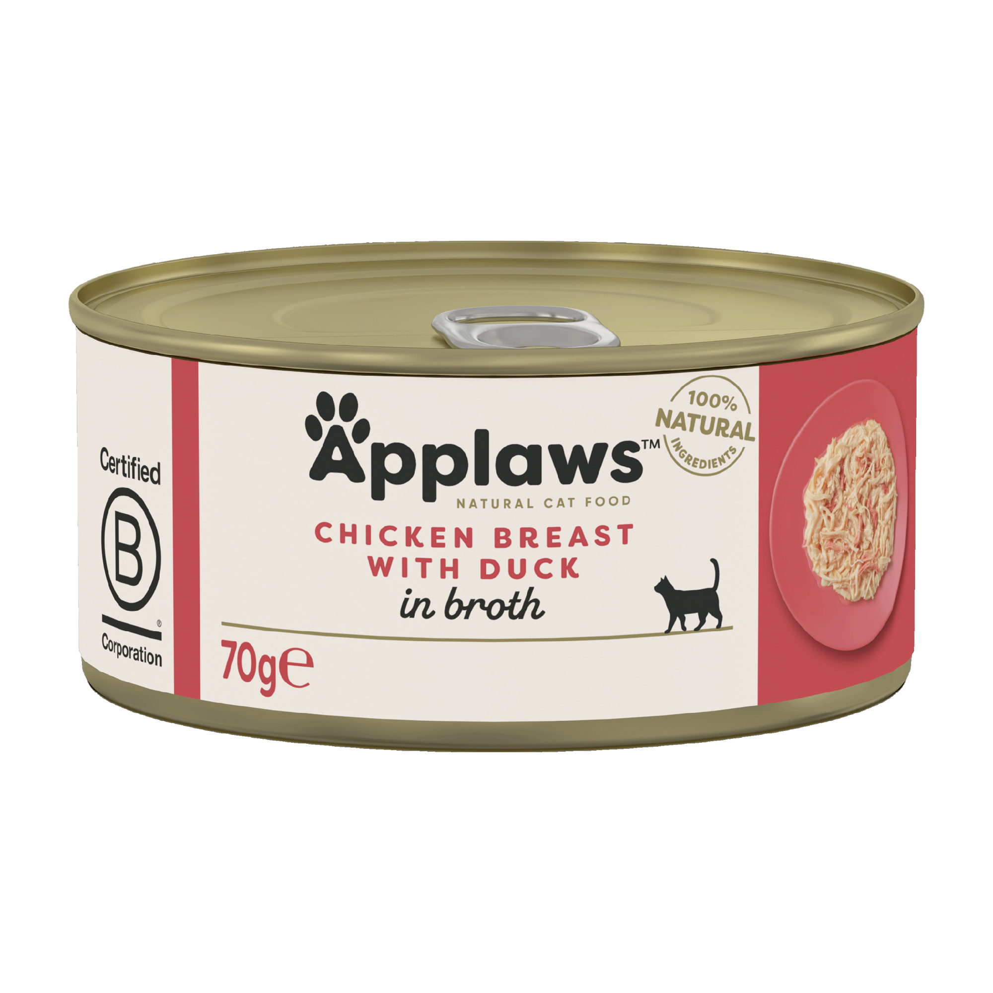 Applaws Katzenfutter - Dosen - Chicken Breast & Duck - 24 x 70 g