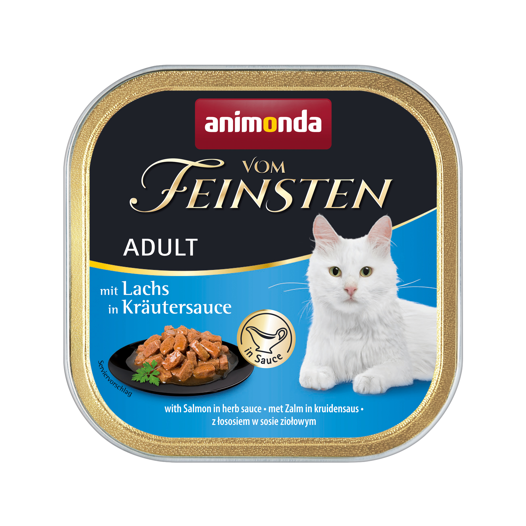 Animonda vom Feinsten Adult getreidefreies Katzenfutter - Schälchen - Lachs