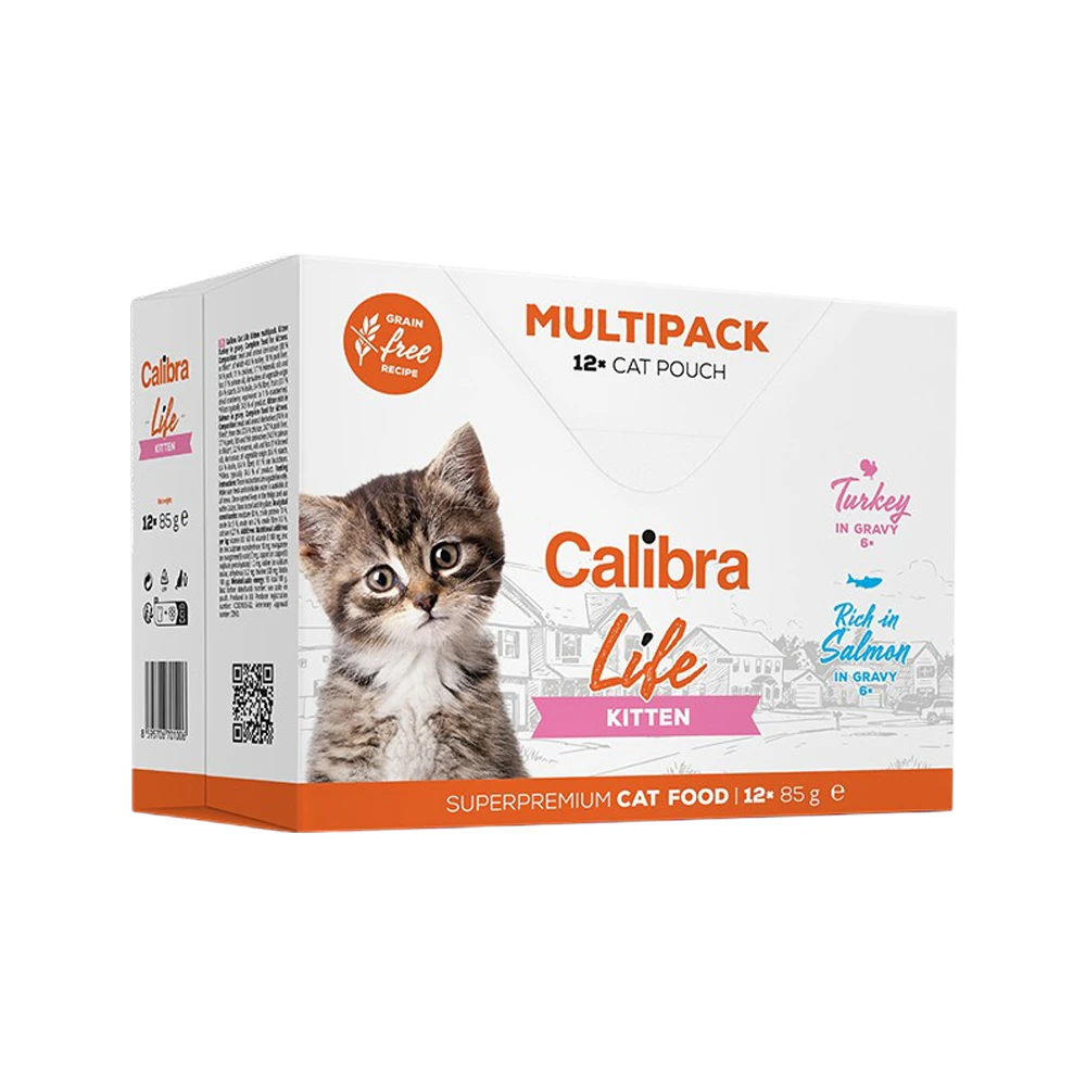 Calibra Cat Life Kitten Natvoer - Multipack - 12 x 85 g