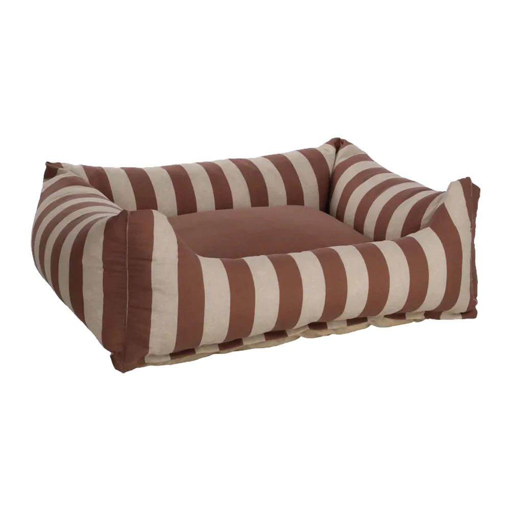Flamingo Cuccia per cani Zahia - Moka & Bianco - 100 x 80 x 25 cm
