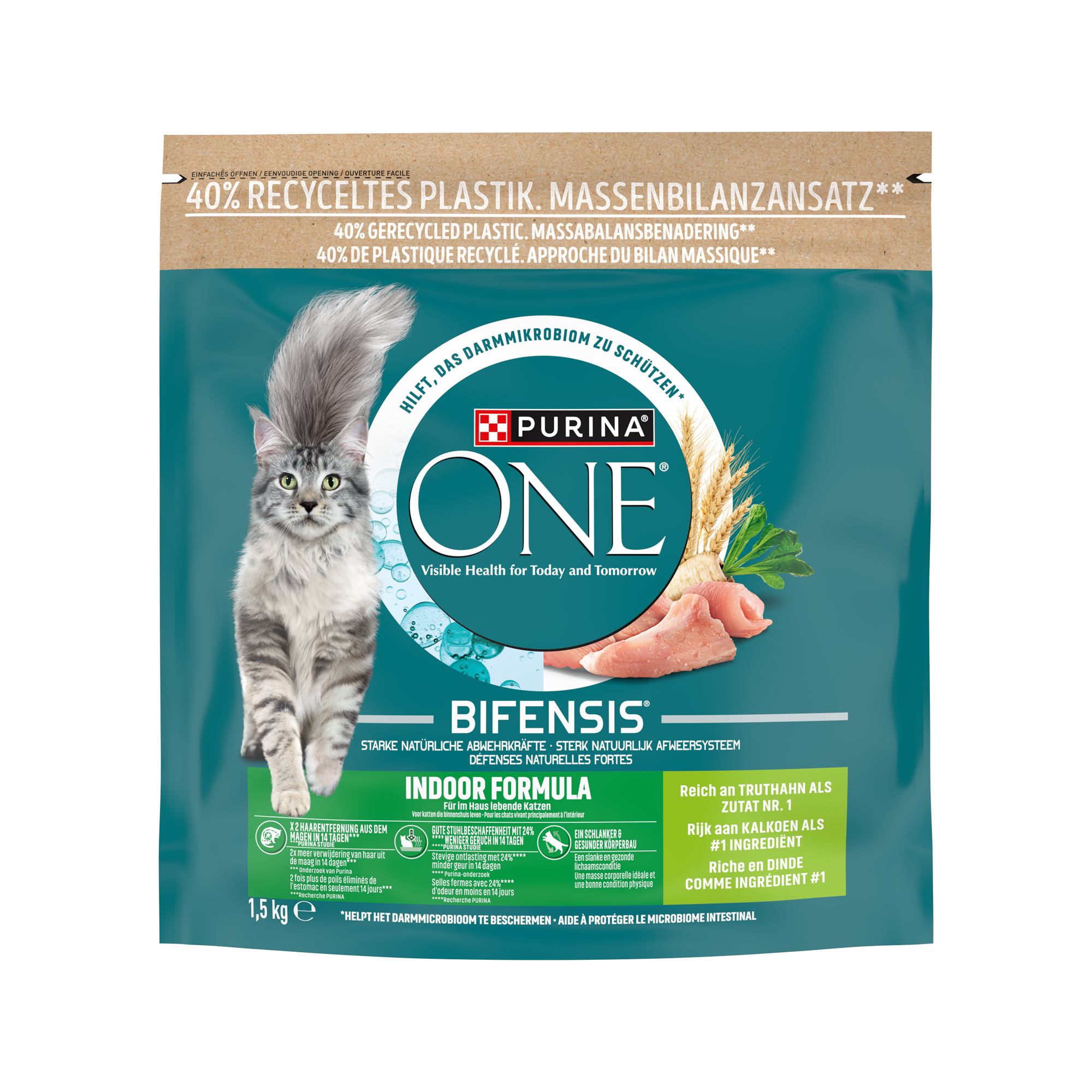 Purina ONE Cat Adult Indoor - Truthahn
