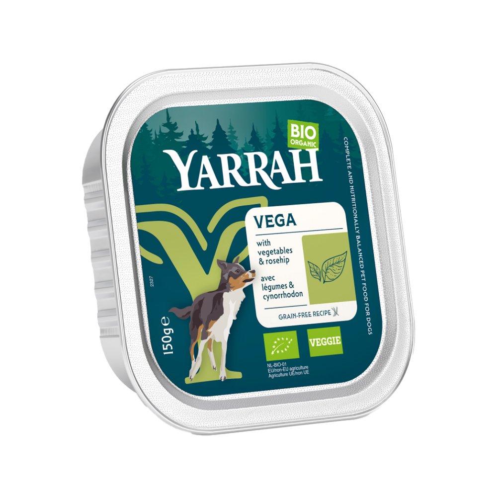 Yarrah - Bio Natvoer Hond Kuipje Chunks Vega