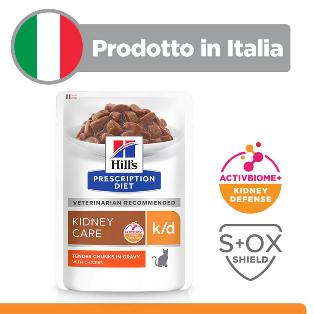 Hill's k/d Kidney Care - Prescription Diet - Feline - Buste Cibo Umido