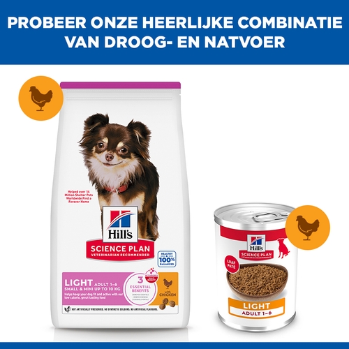 Hill's Science Plan Small & Mini - Adult - Light - Kip