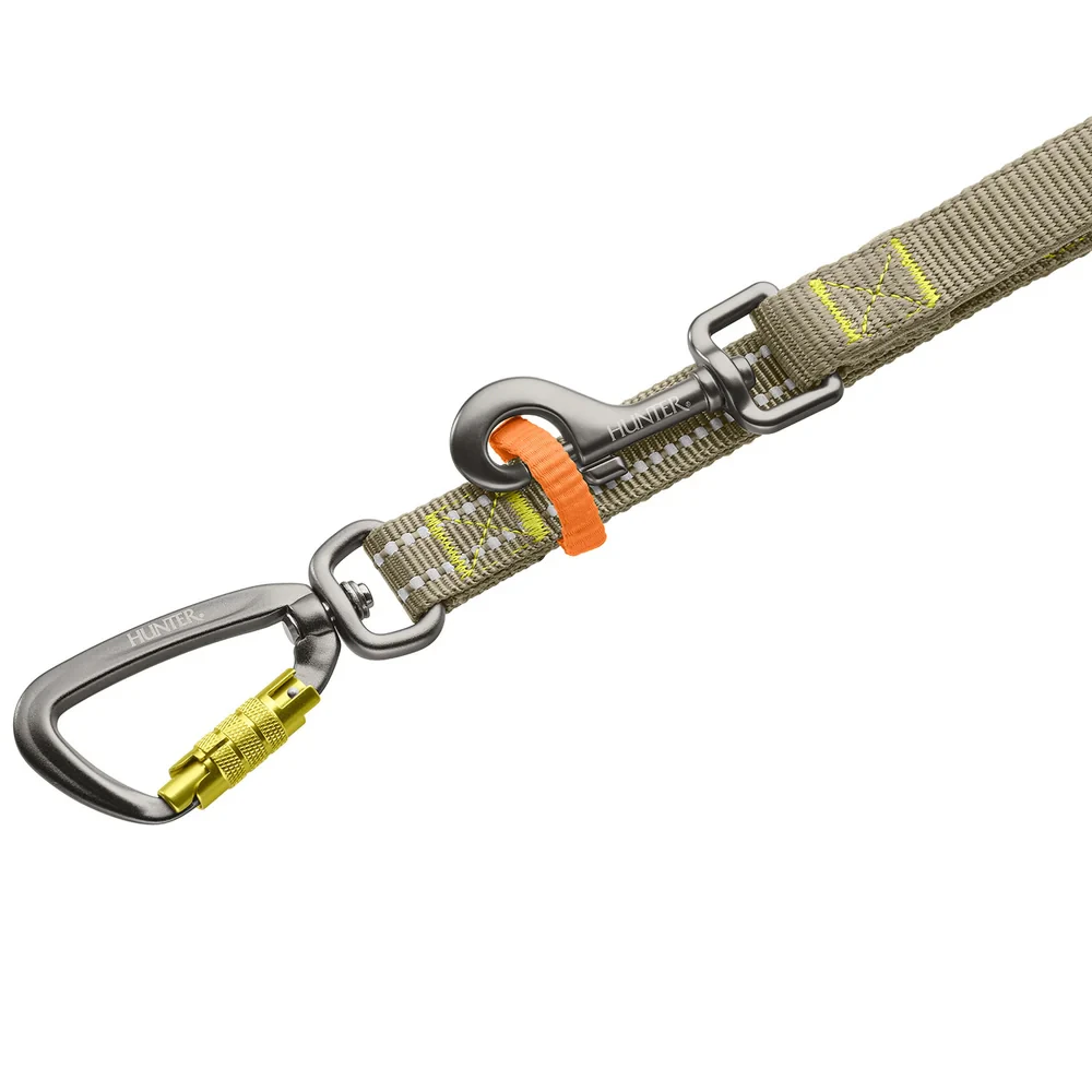 Hunter ErgoMove Pro Guinzaglio per cani - Verde grigiastro - 230 cm x 1,5 cm