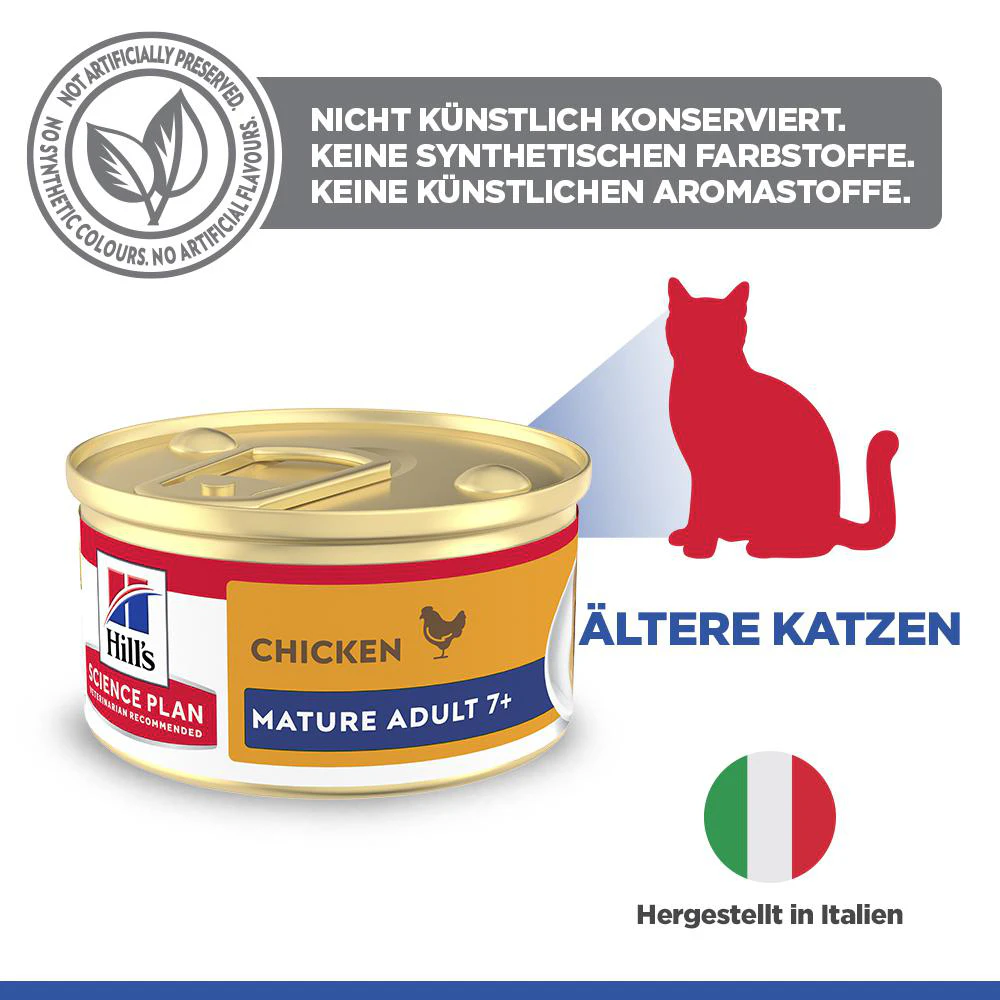 Hill's Science Plan Feline Mature Adult Premium Mousse - Huhn