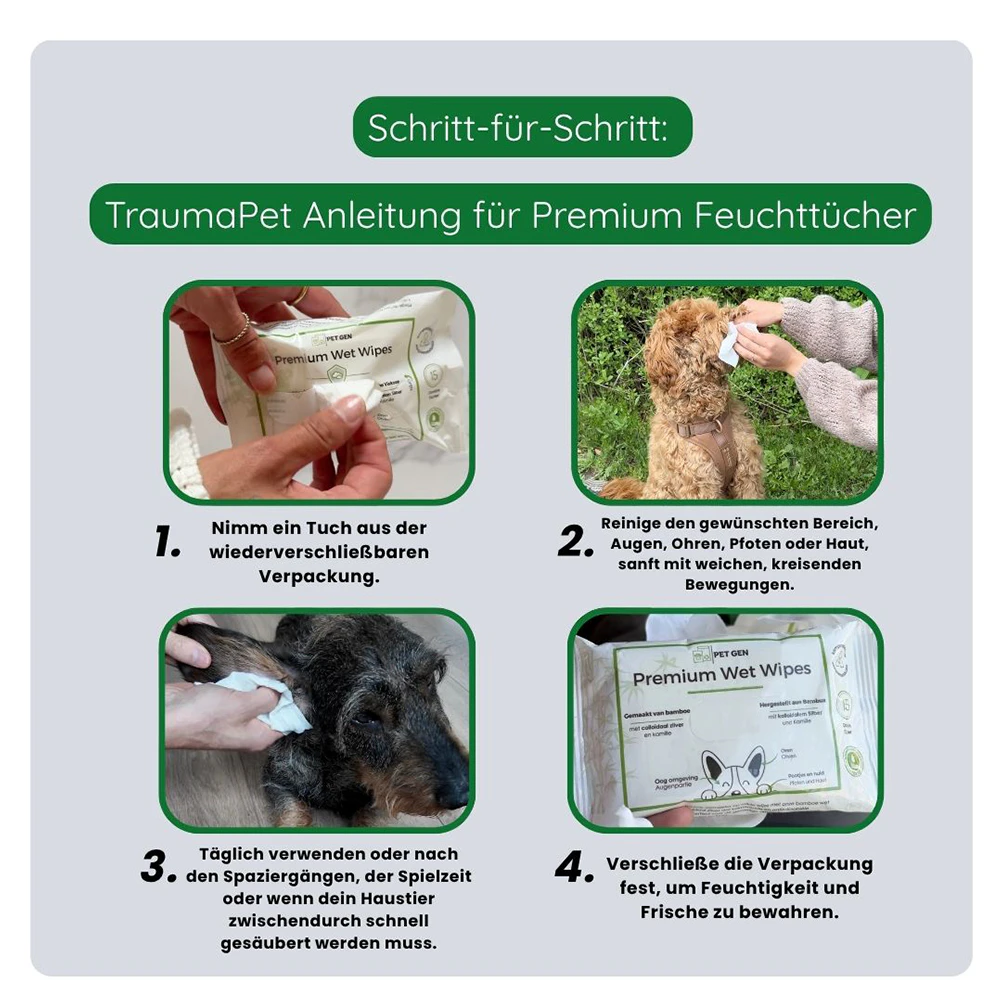 TraumaPet Premium Feuchttücher