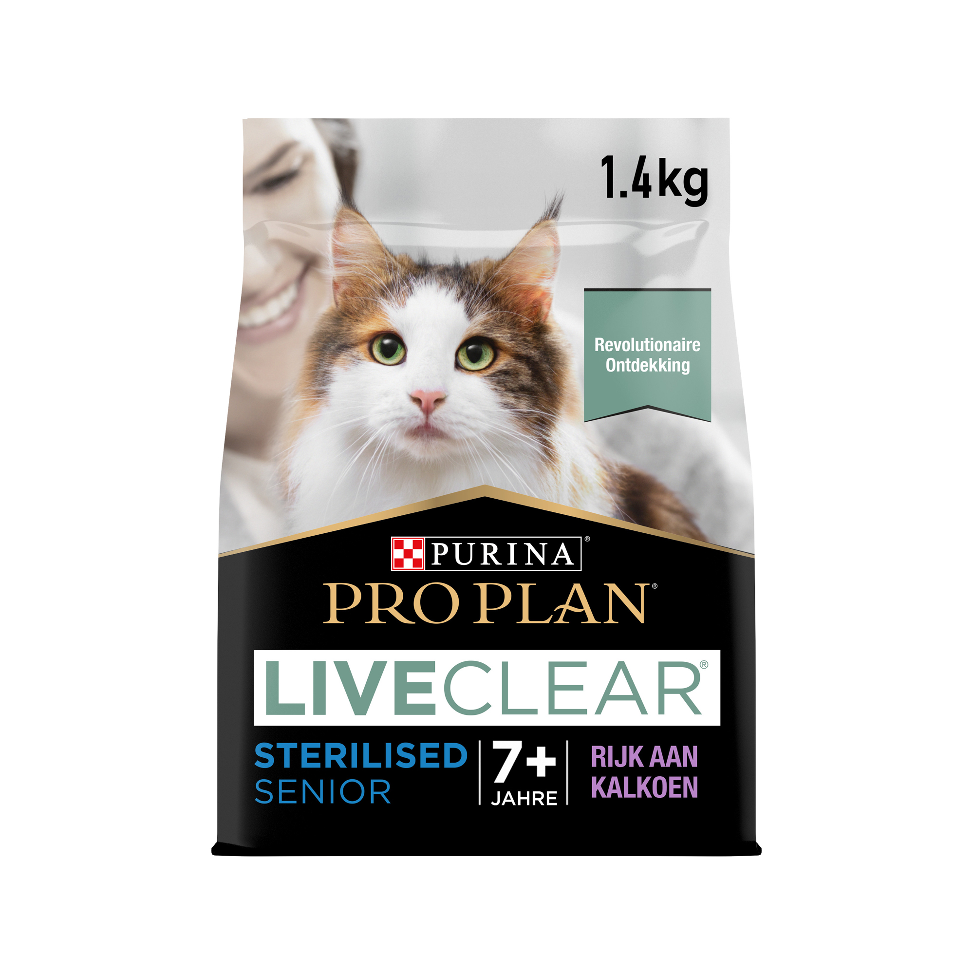 Purina Pro Plan LiveClear Sterilised Senior Cat Food - Kalkoen - 1,4 kg