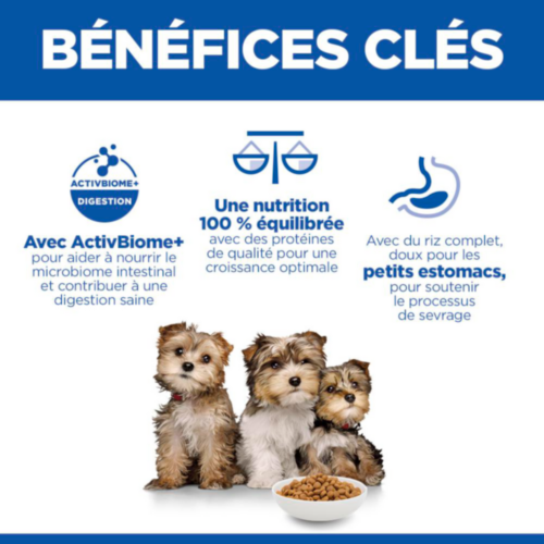 Hill's Science Plan Puppy Perfect Digestion Small en Mini Aliment pour Chien