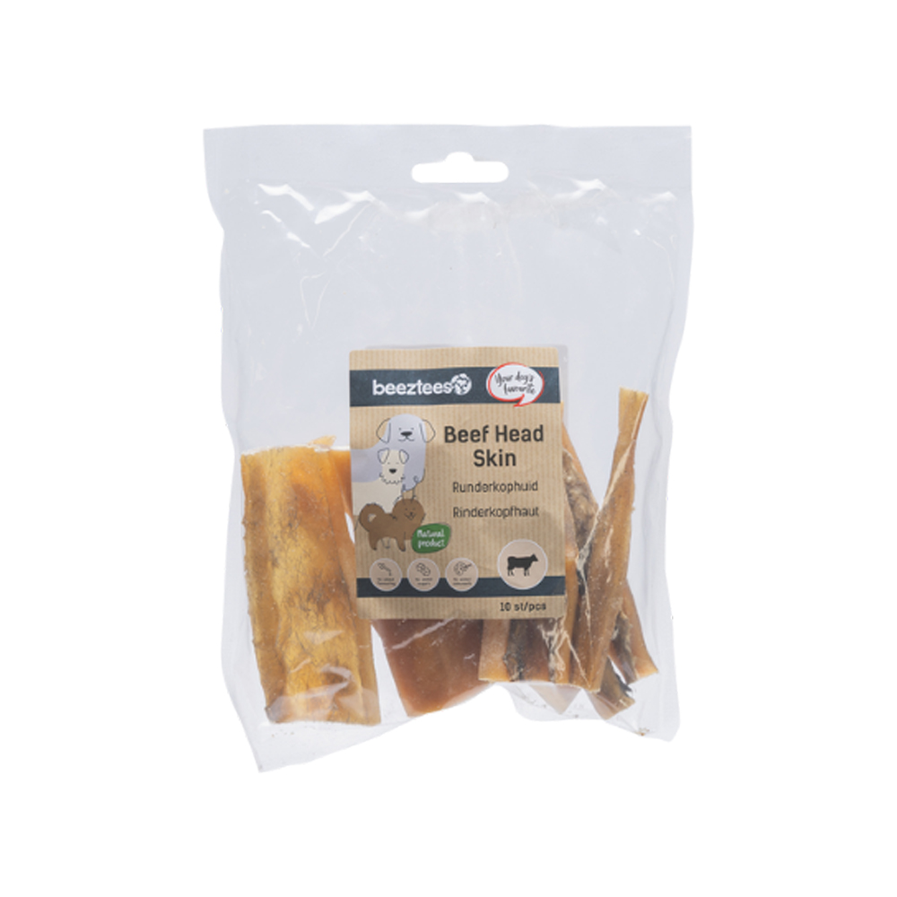Beeztees Runderkophuid - 10 x 12 cm - 300 g