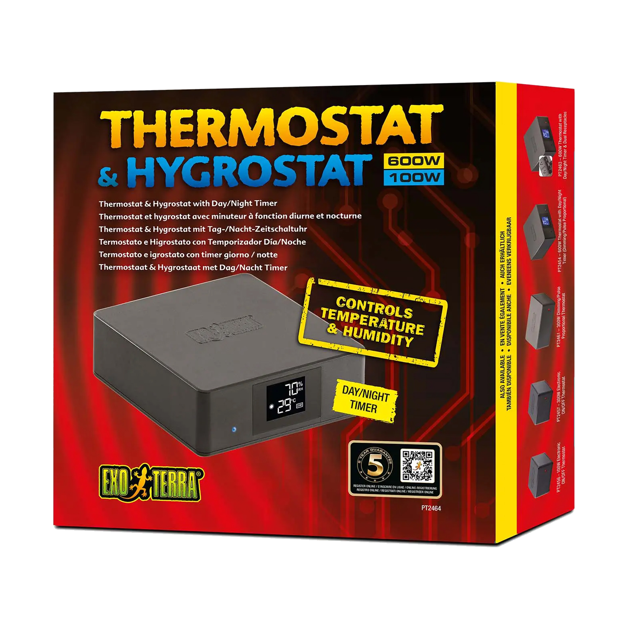Exo Terra Thermo- & Hygrostaat met Timer