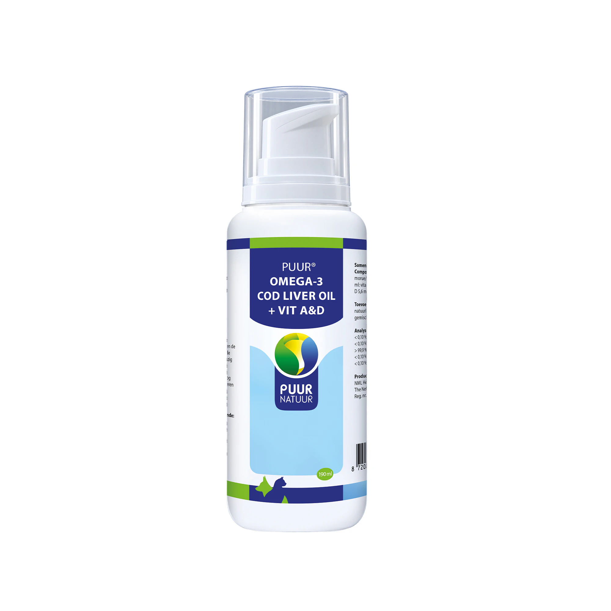 Puur Omega-3 Cod Liver Oil + Vit A&D