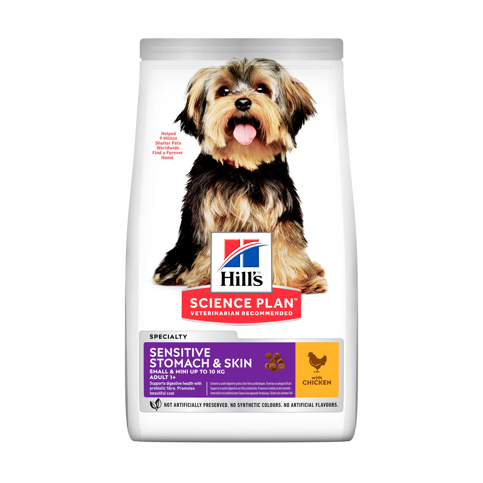 Hill's Science Plan Adult Sensitive Stomach & Skin Small & Mini Hundefoder - 6 kg