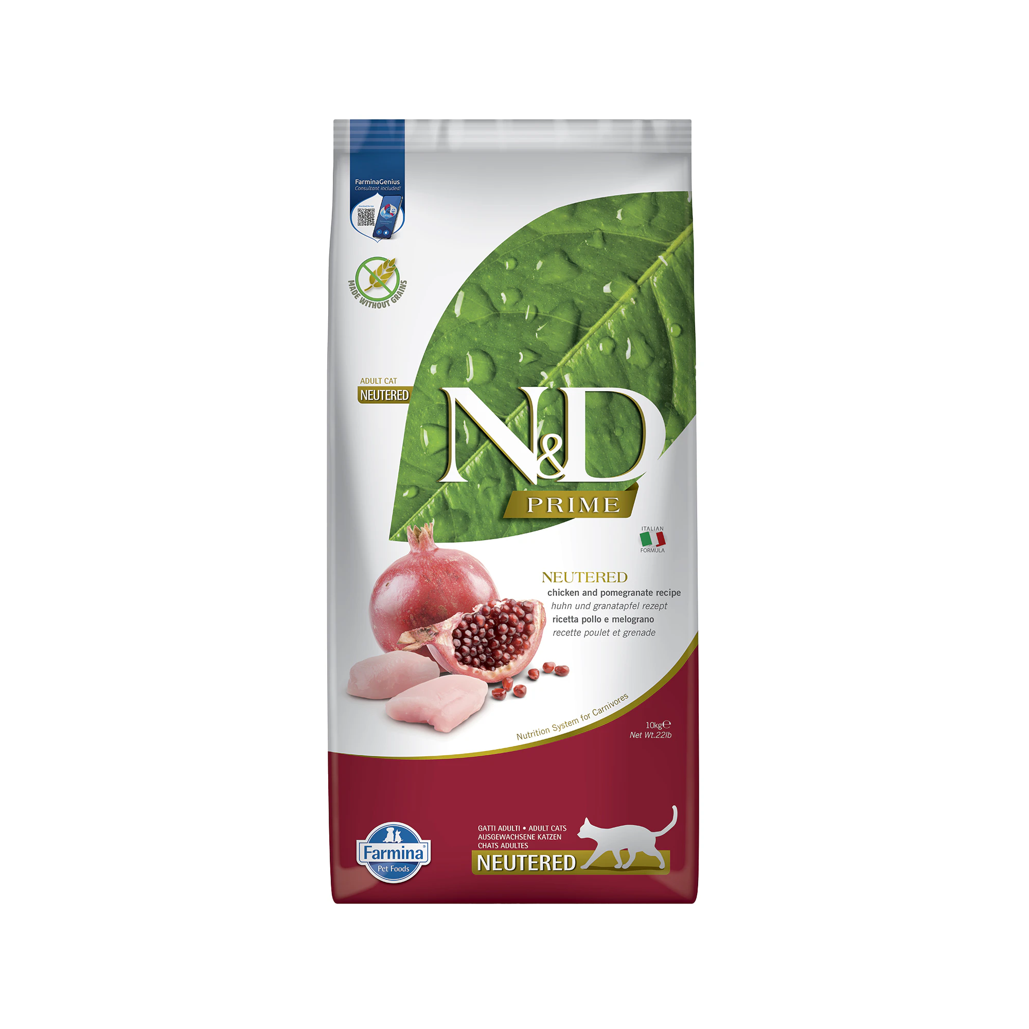 Farmina N&D Prime Neutered Kattefoder - Kylling - 1,5 kg