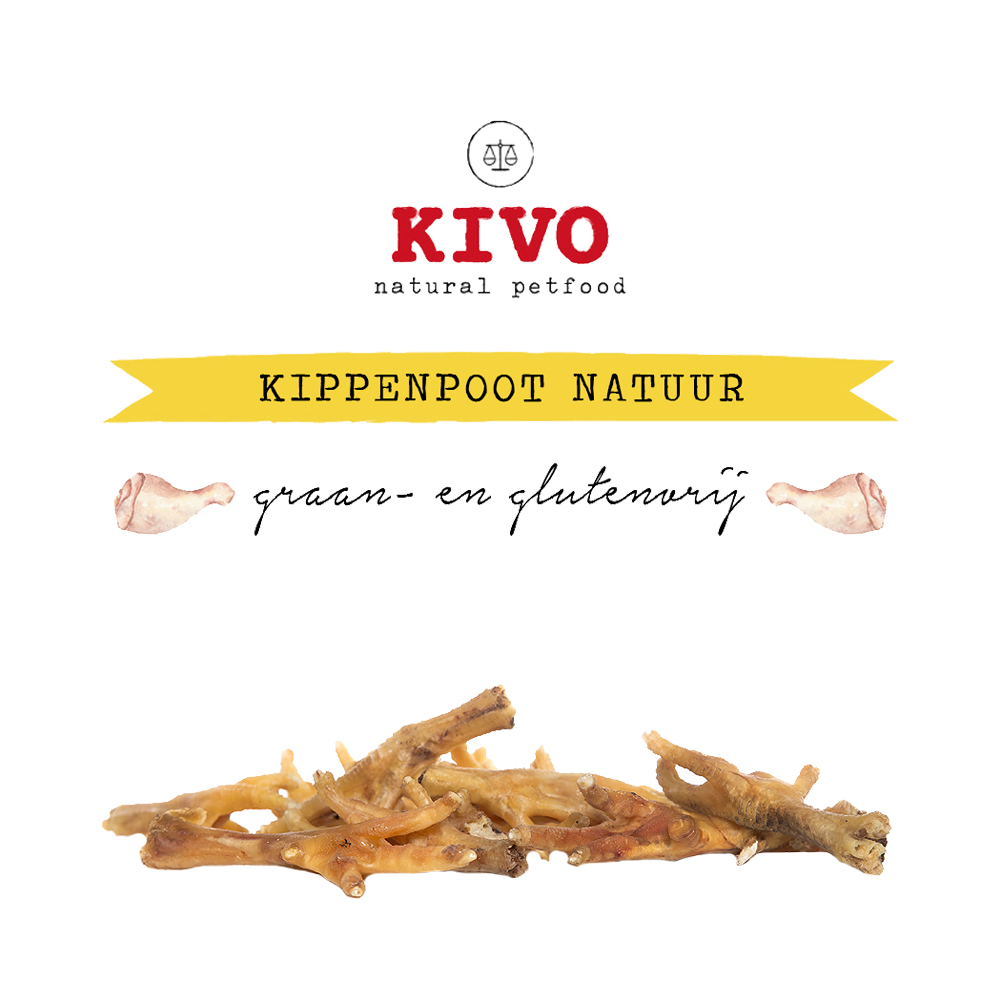 Kivo Kippenpoot Naturel - 250 gr