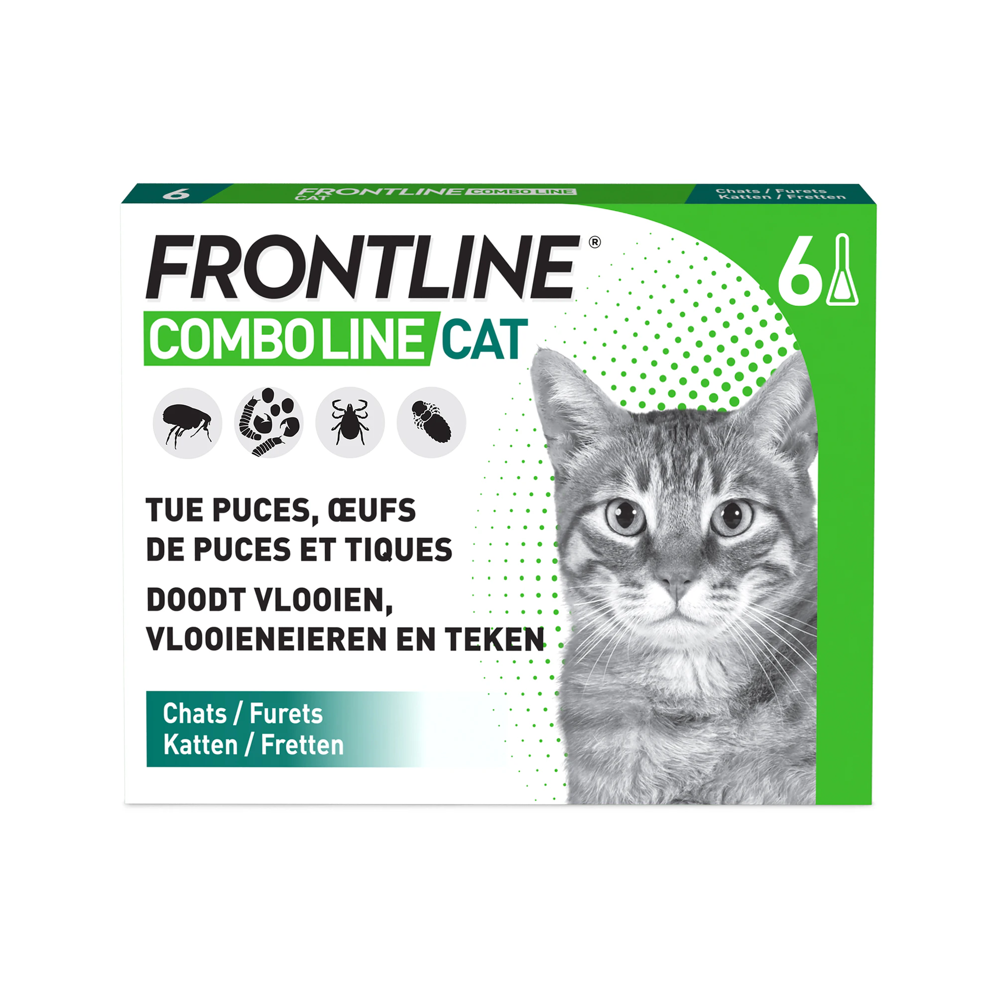 Frontline Combo Line Kat - 6 Pipetten