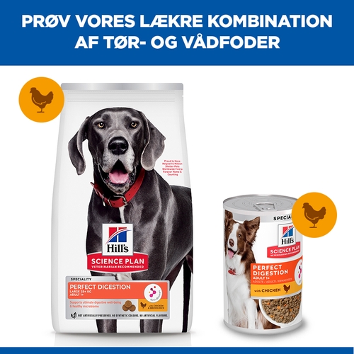 Hill's Science Plan Adult Perfect Digestion Large Breed Hundefoder