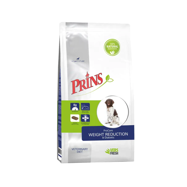Prins ProCare Pressed Veterinary Diet Weight Reduction & Diabetic - 2 x 3 kg