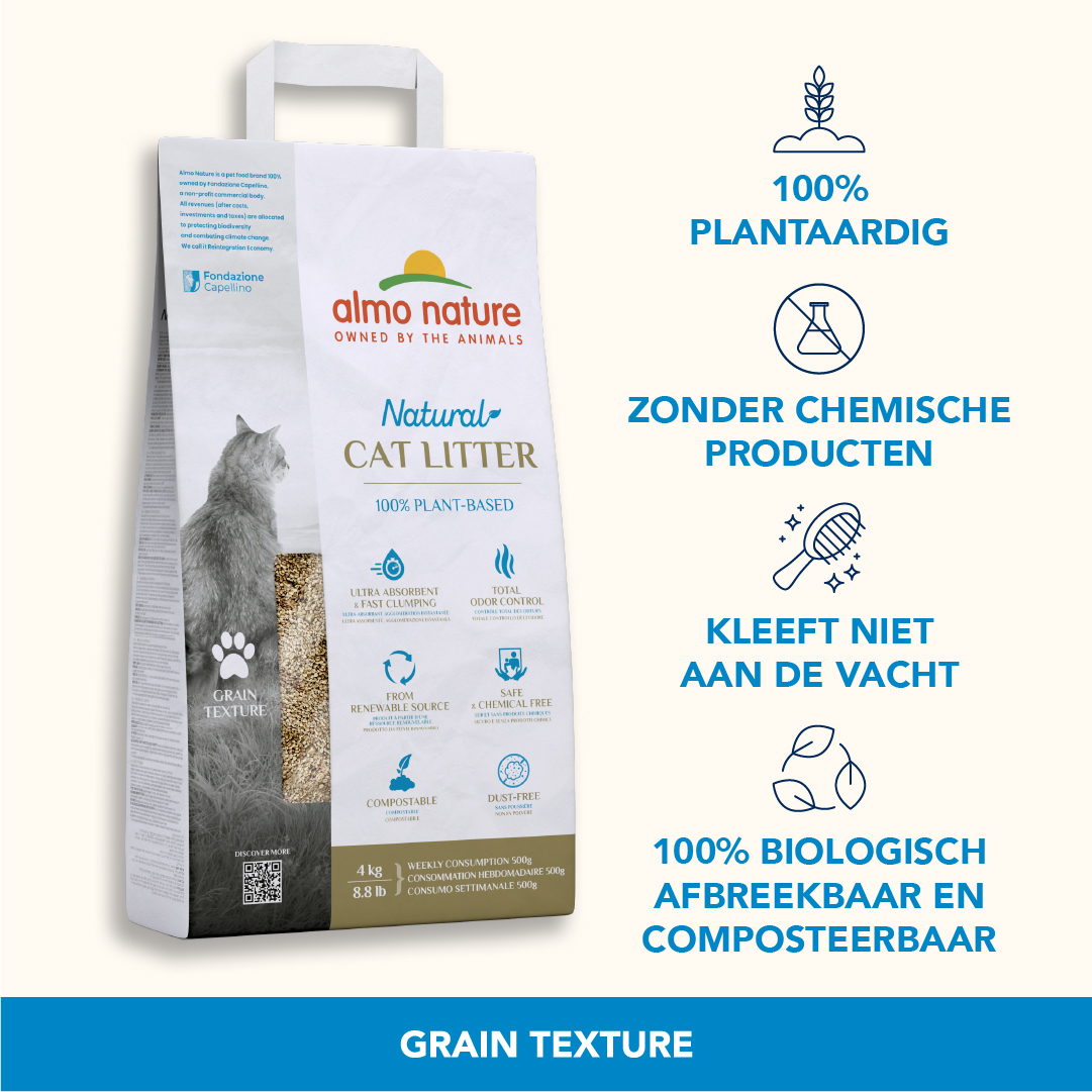 Almo Nature Graantextuur Kattenbakvulling