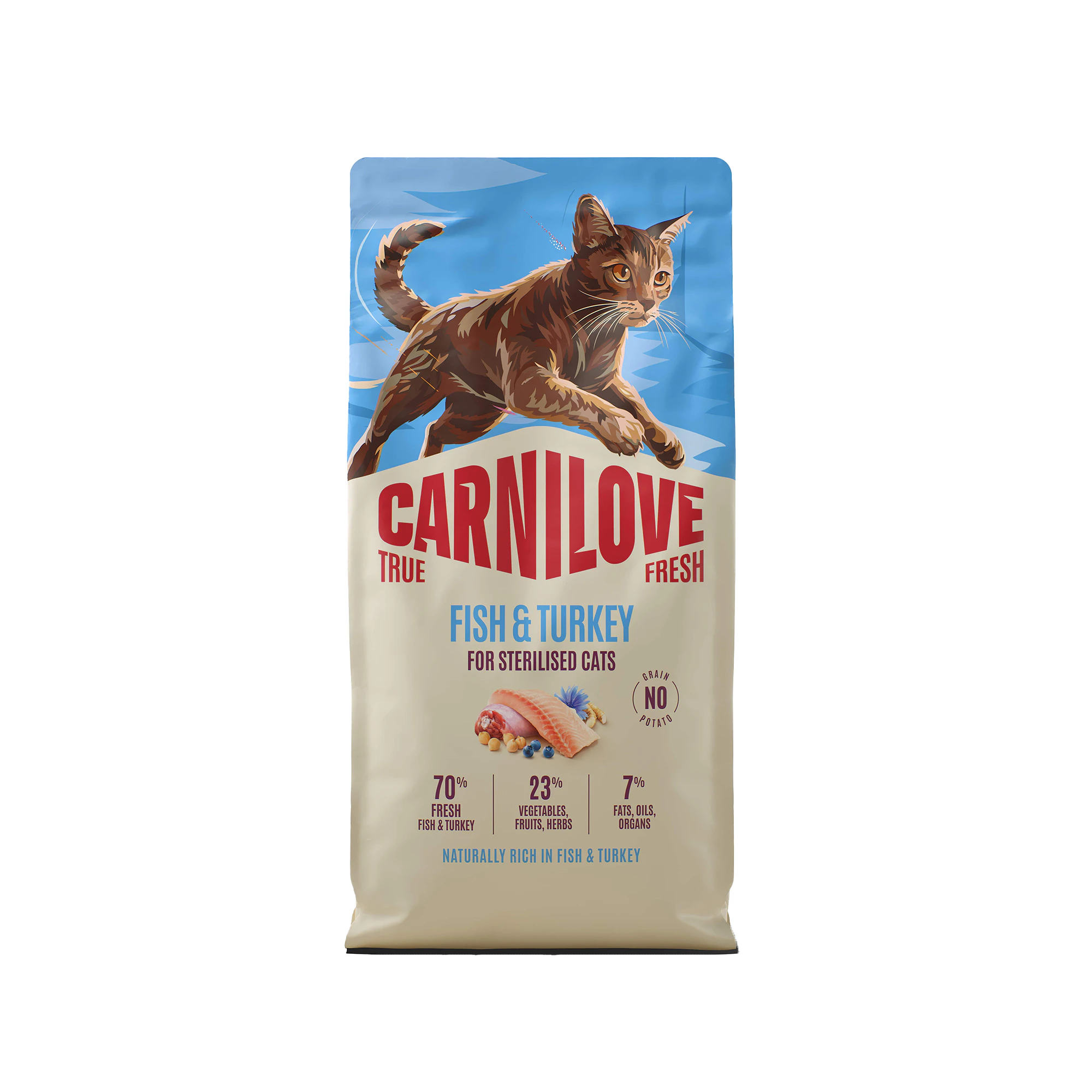Carnilove True Fresh Sterilised - Vis & Kalkoen - 2 x 6 kg