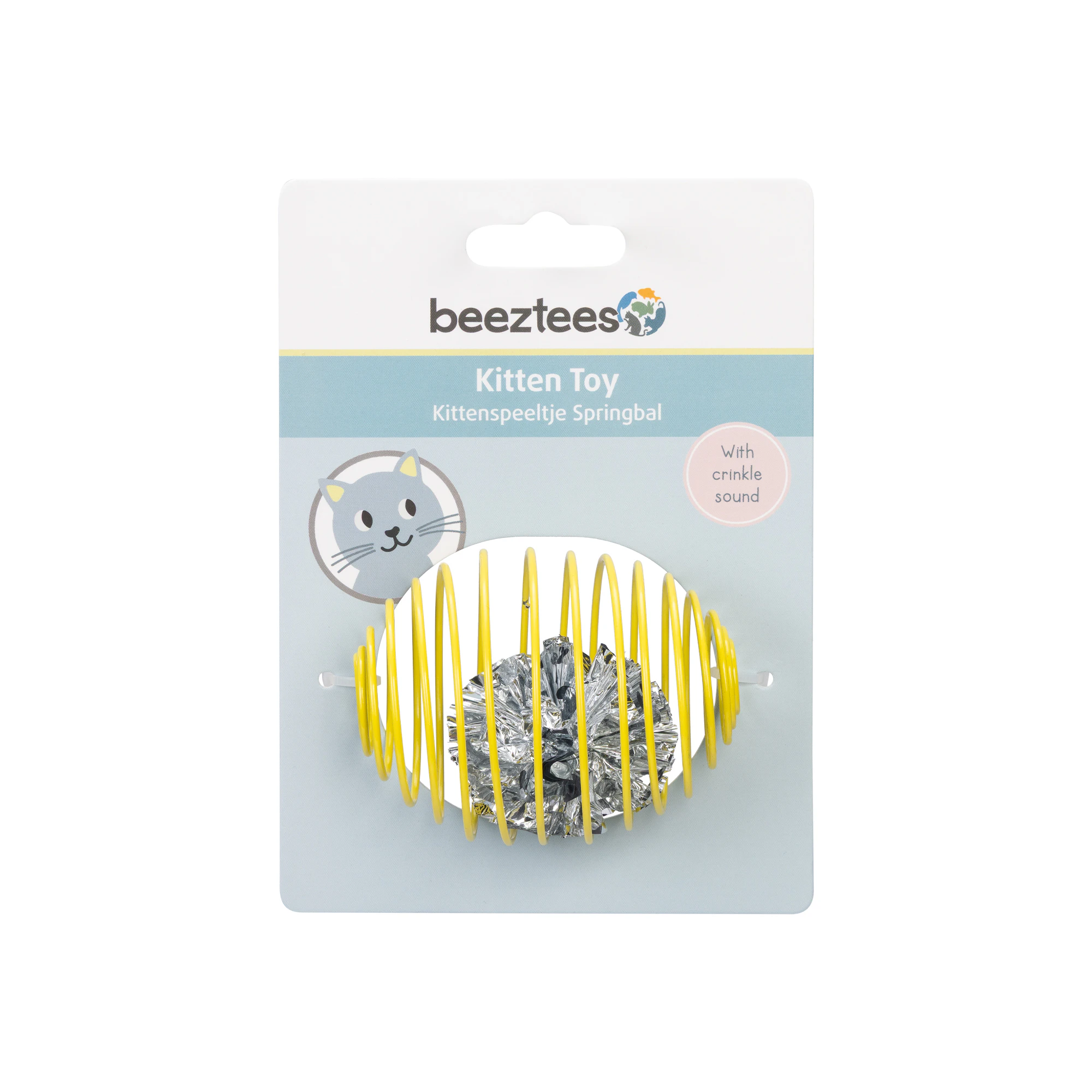 Beeztees Balle à Ressort pour Chaton