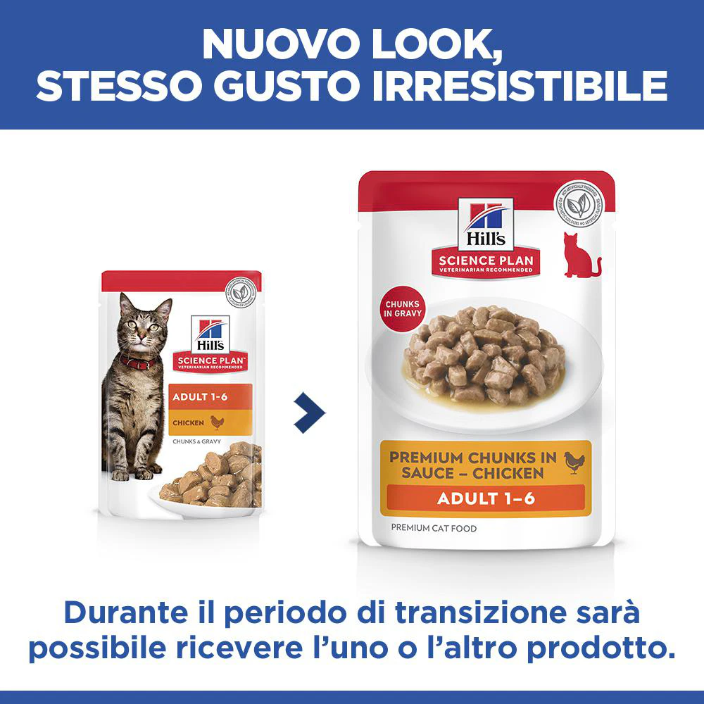 Hill's Science Plan - Feline Adult - Pollo/Pollame - Bustina Pasto