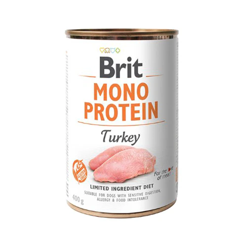 Brit Mono Protein Cans - Dog - Turkey - 6 x 400 g