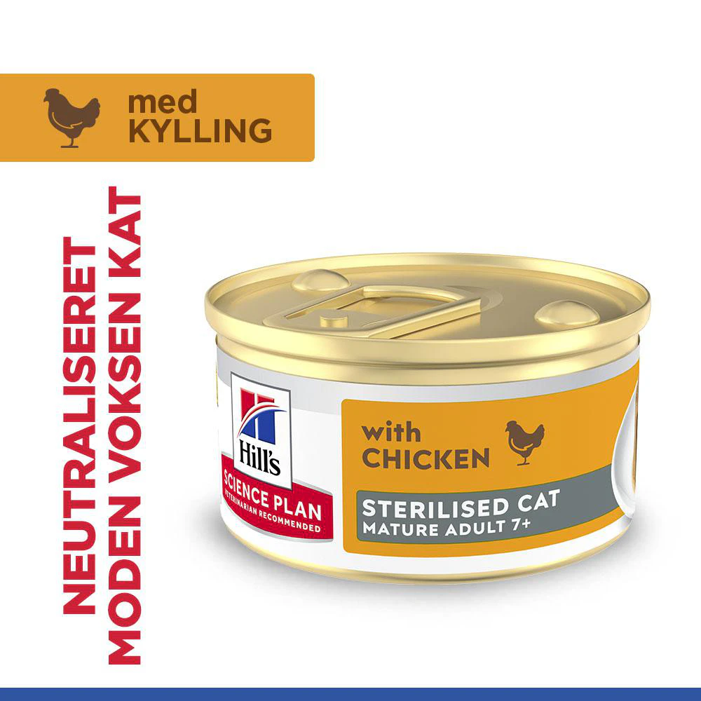 Hill's Science Plan Feline Sterilised Mature Adult Premium Mousse - Chicken