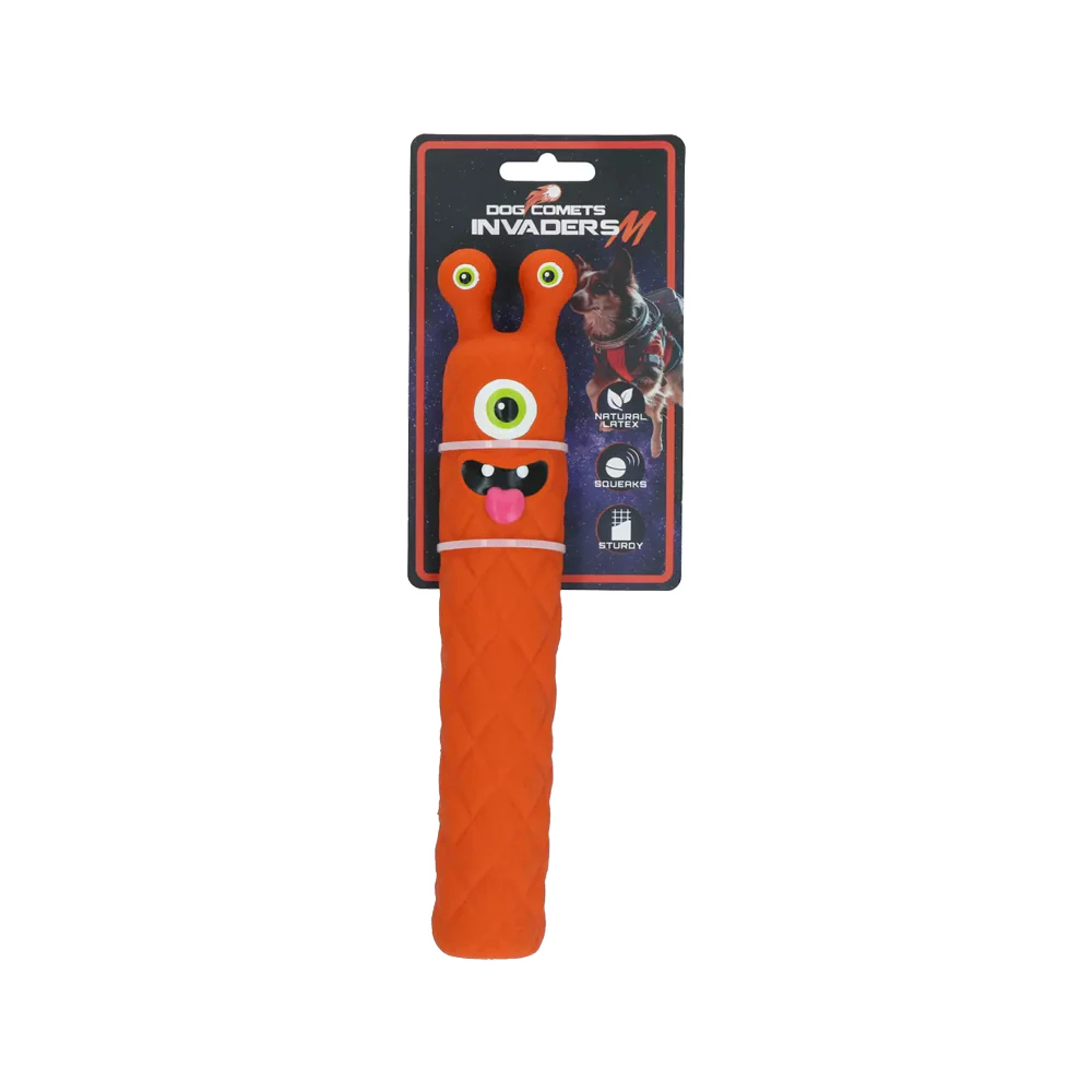 Dog Comets Latex Invaders - Orange - M