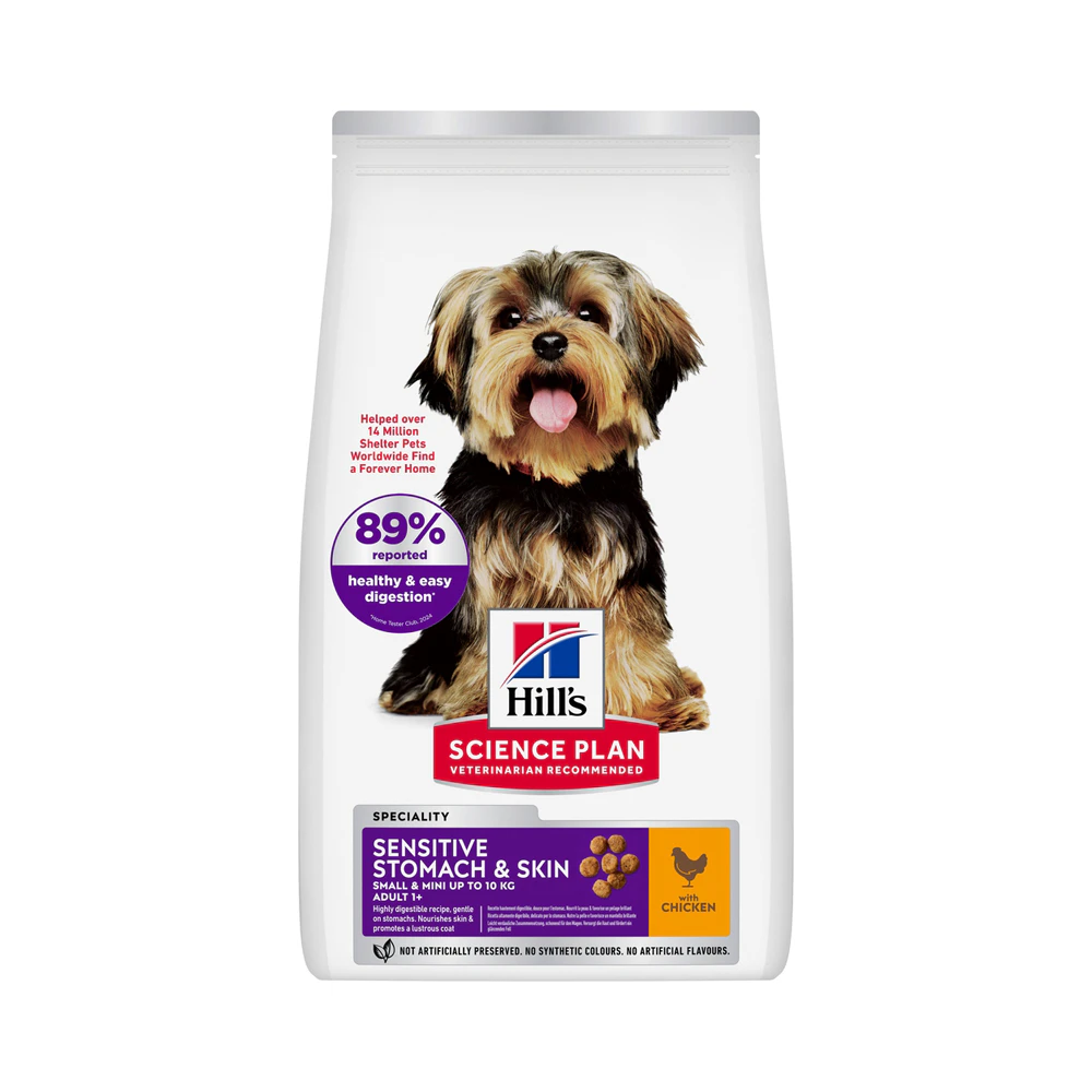 Hill's Science Plan Small & Mini - Sensitive Stomach & Skin Adult - Kip