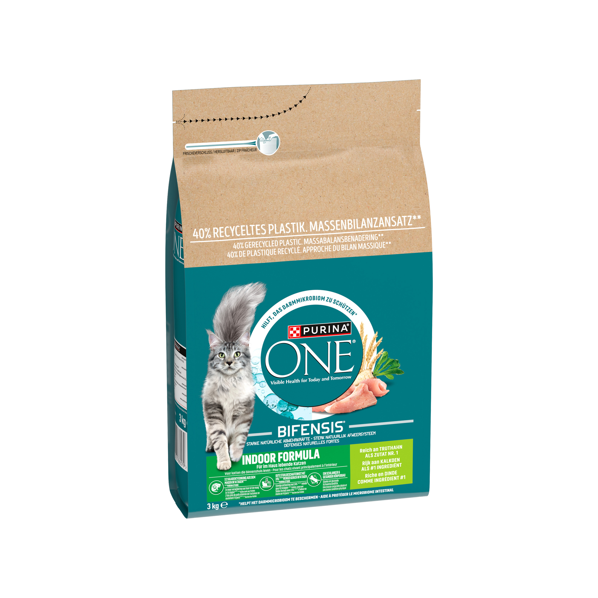 Purina ONE Cat Adult Indoor - Truthahn